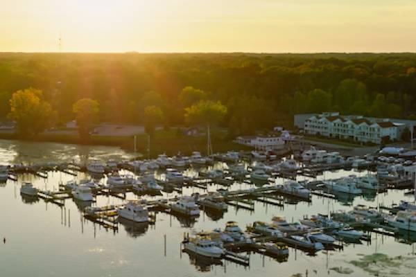 marina on lake michigan