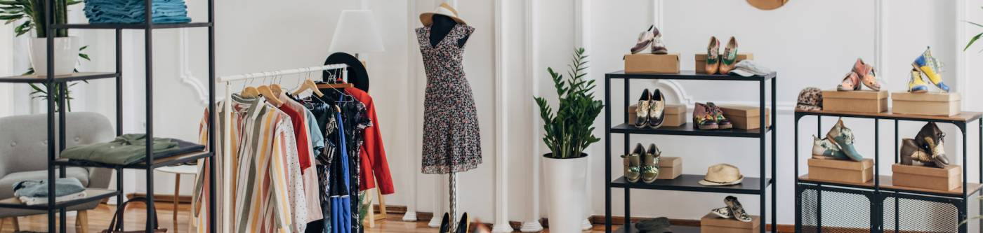 interior view of clothing boutique 